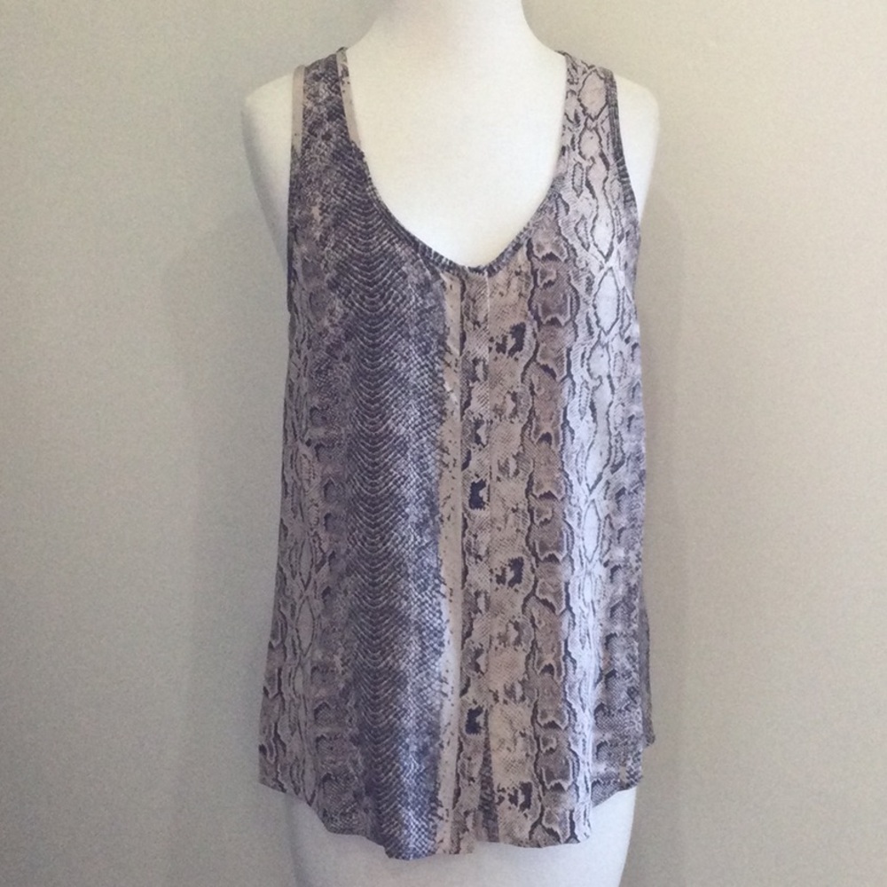 Joie Snake Print Sleeveless Top